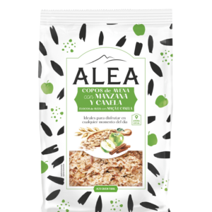 Copos de avena con manzana y canela