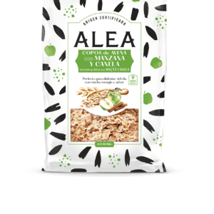 Copos de avena con manzana y canela